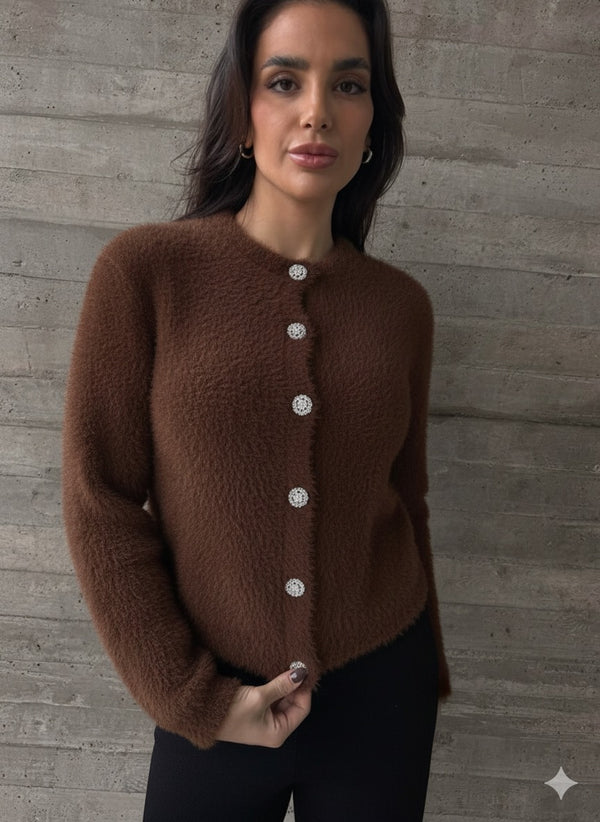 "Glam Furry Cardigan"